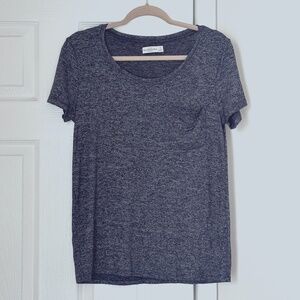Abercrombie & Fitch Women's Slouchy Slub Tee Heather Gray Grey Size Small S